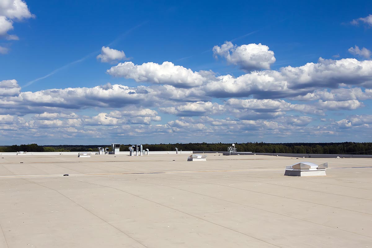 White EPDM Reflective Roofing for Houston Commercial Roofs