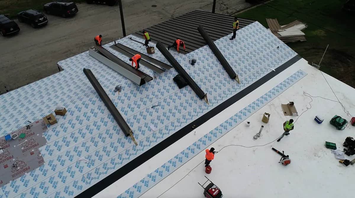 Occupied Building Reroofing in Houston, TX